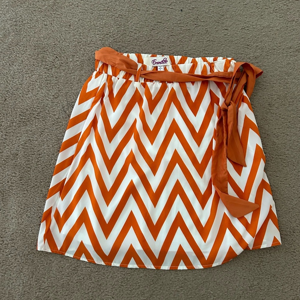 Chevron Mini Skirt